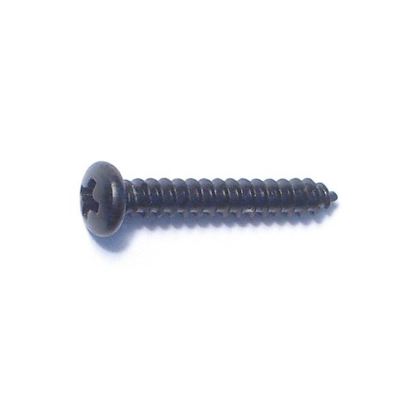 Midwest Fastener Sheet Metal Screw, #4 x 3/4 in, Black Steel Pan Head Phillips Drive, 35 PK 79505 - main